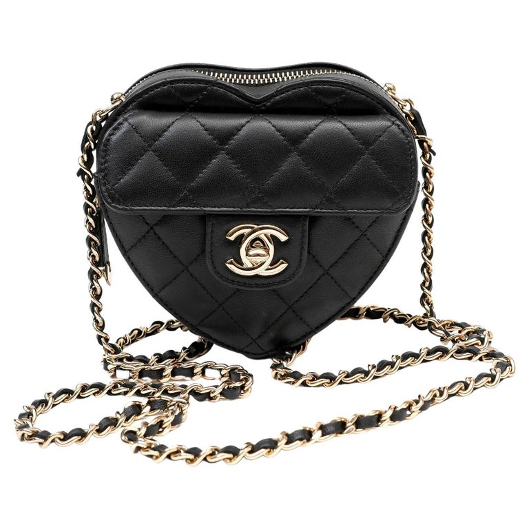 Chanel Black Canvas Tote Shopping Gift Bag at 1stDibs