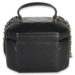 Chanel Black Lambskin Paris Chateau De Chenonceau Vendome Case With Chain
