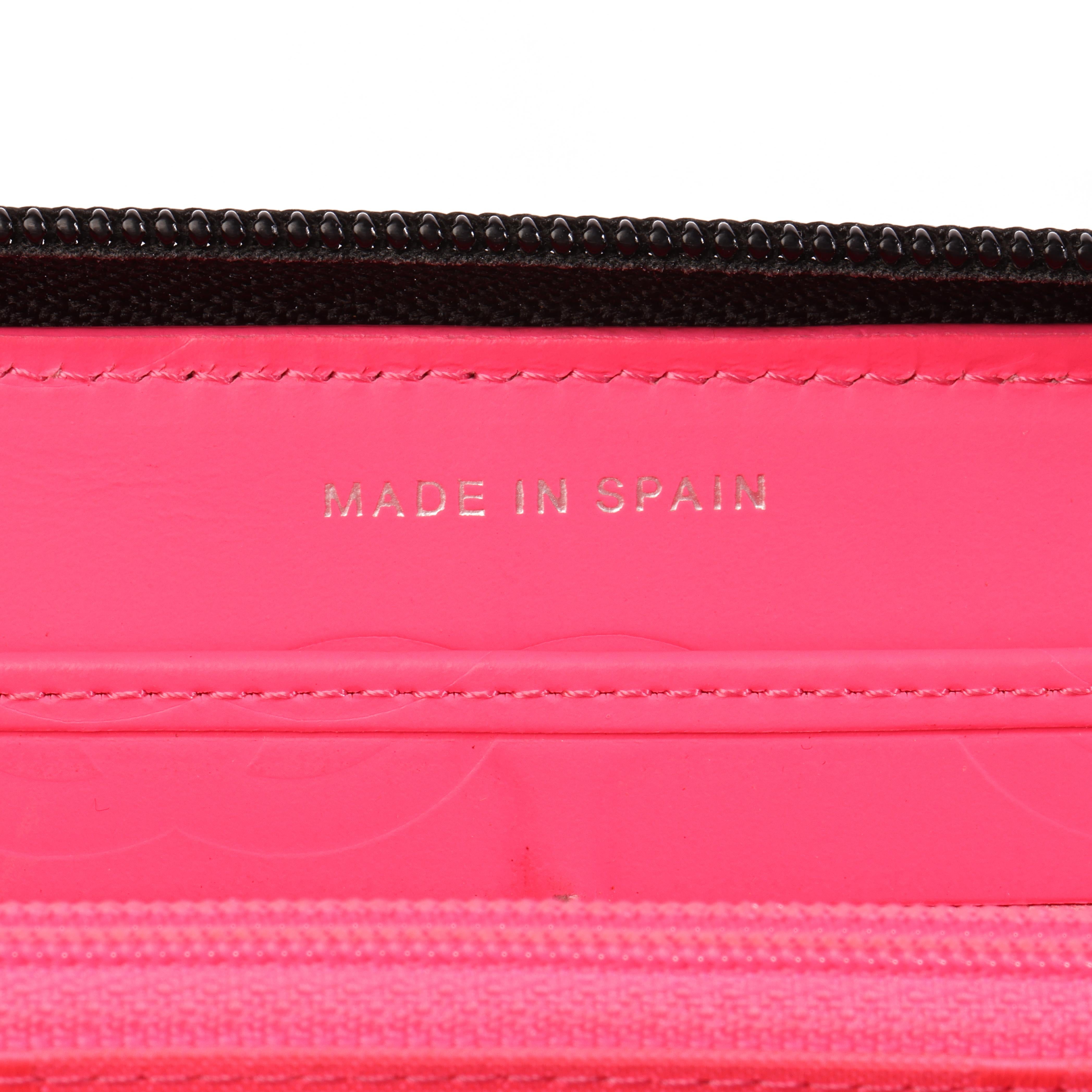 Chanel Black Lambskin & Patent Leather Ligne Cambon Long Wallet 1