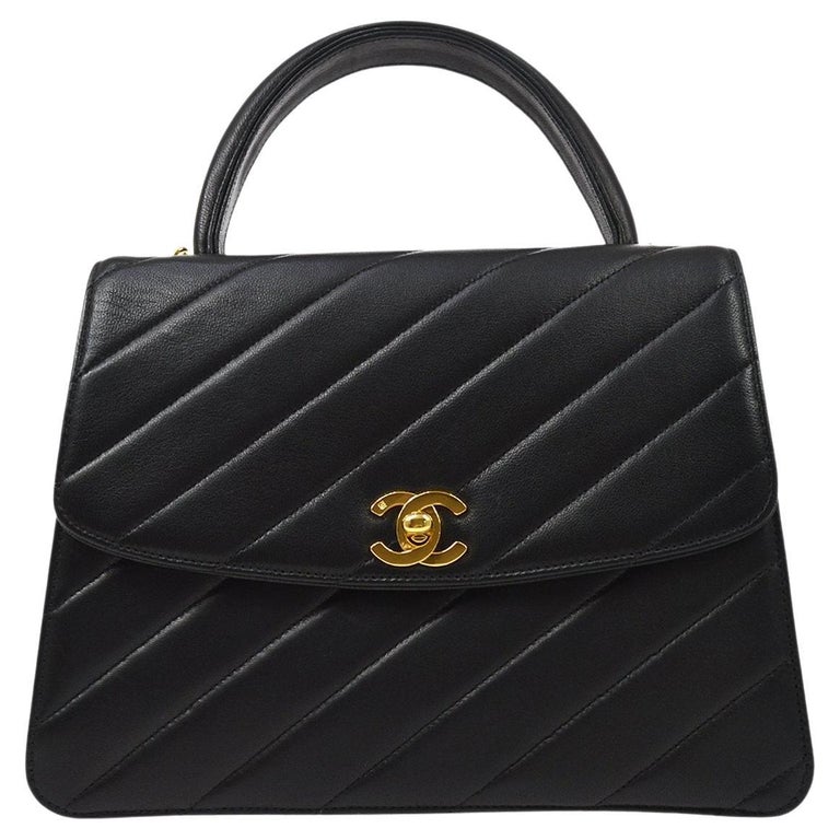 CHANEL Lambskin Mini Kelly Flap Bag Black 204951 FASHIONPHILE