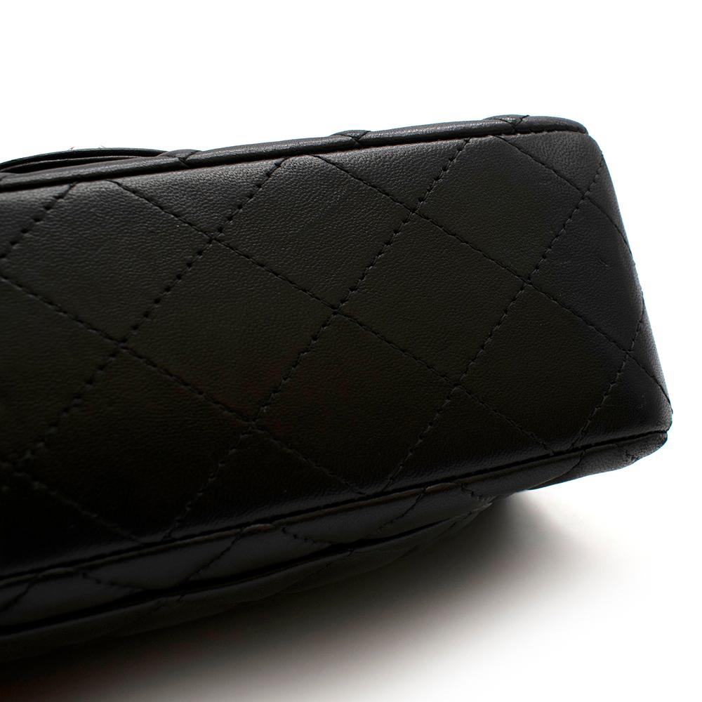 Chanel Black Lambskin Quilted Mini Classic Flap Bag SHW 4