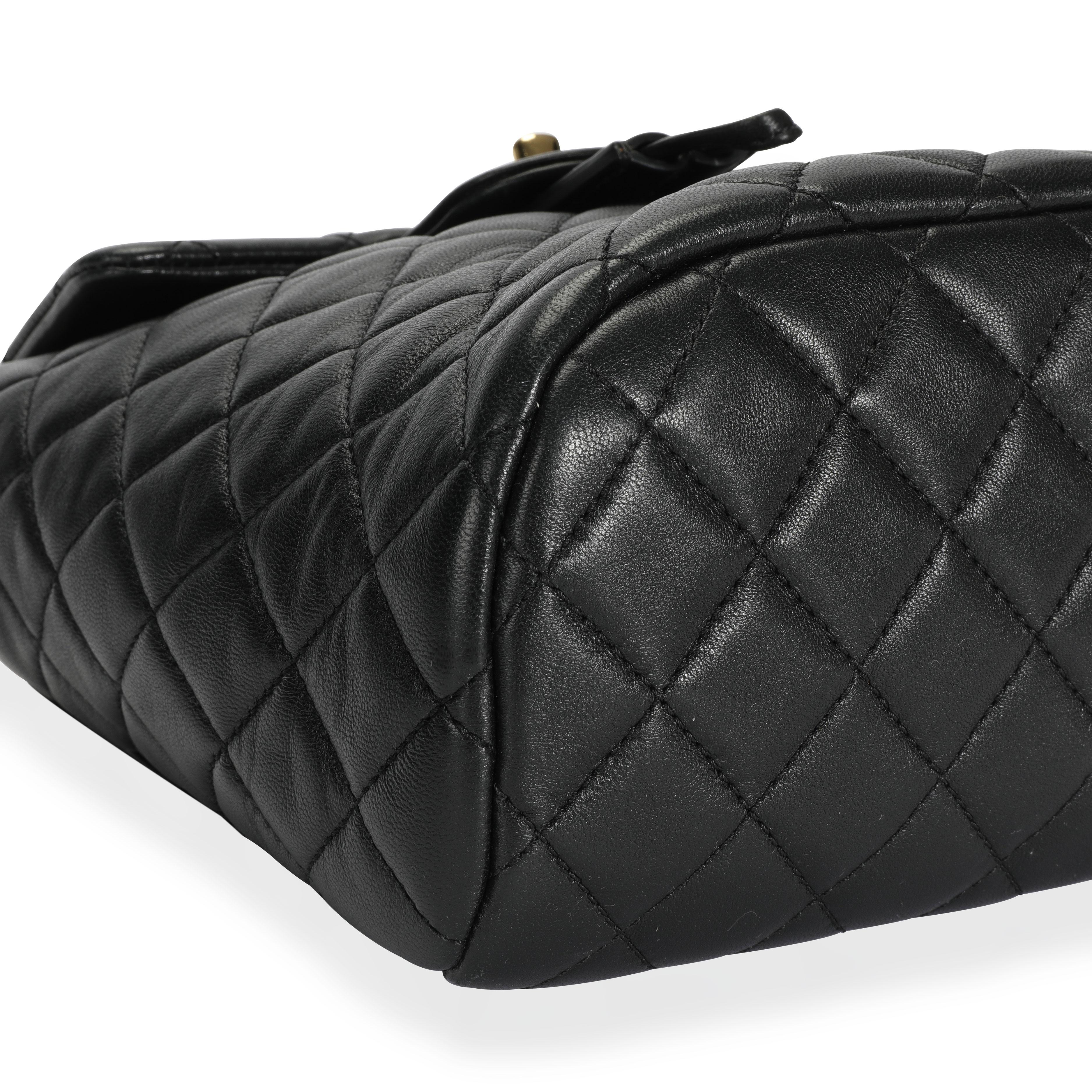 Chanel Black Lambskin Quilted Mini Urban Spirit Backpack 2