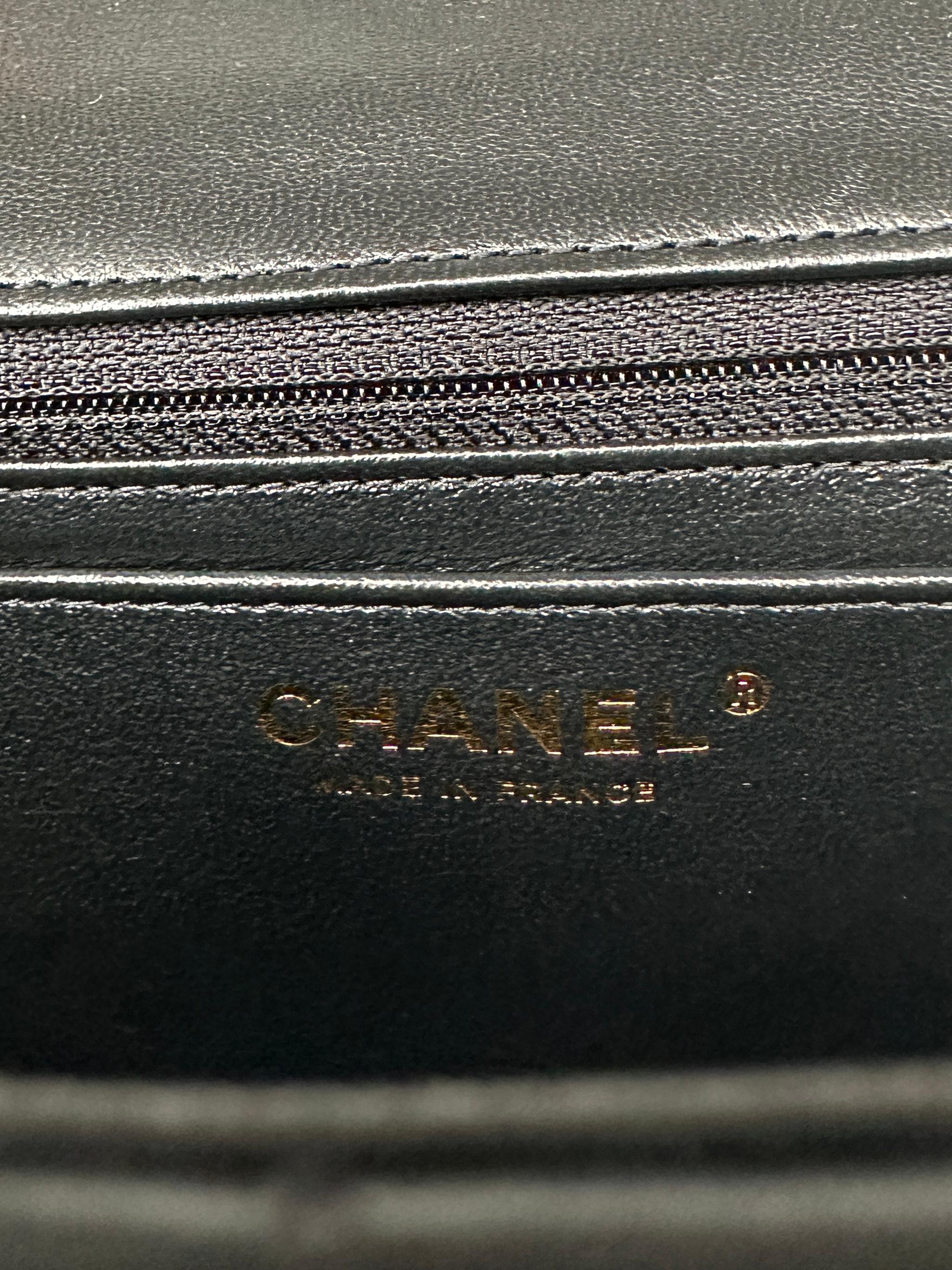 Chanel Black Lambskin Quilted Rectangular Mini Flap Bag 4