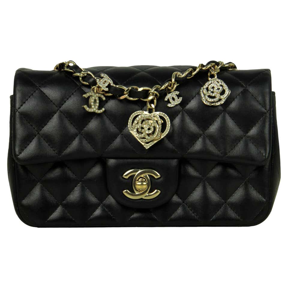 Chanel Seafoam Green Lambskin Quilted Rectangular Mini Flap Bag For ...