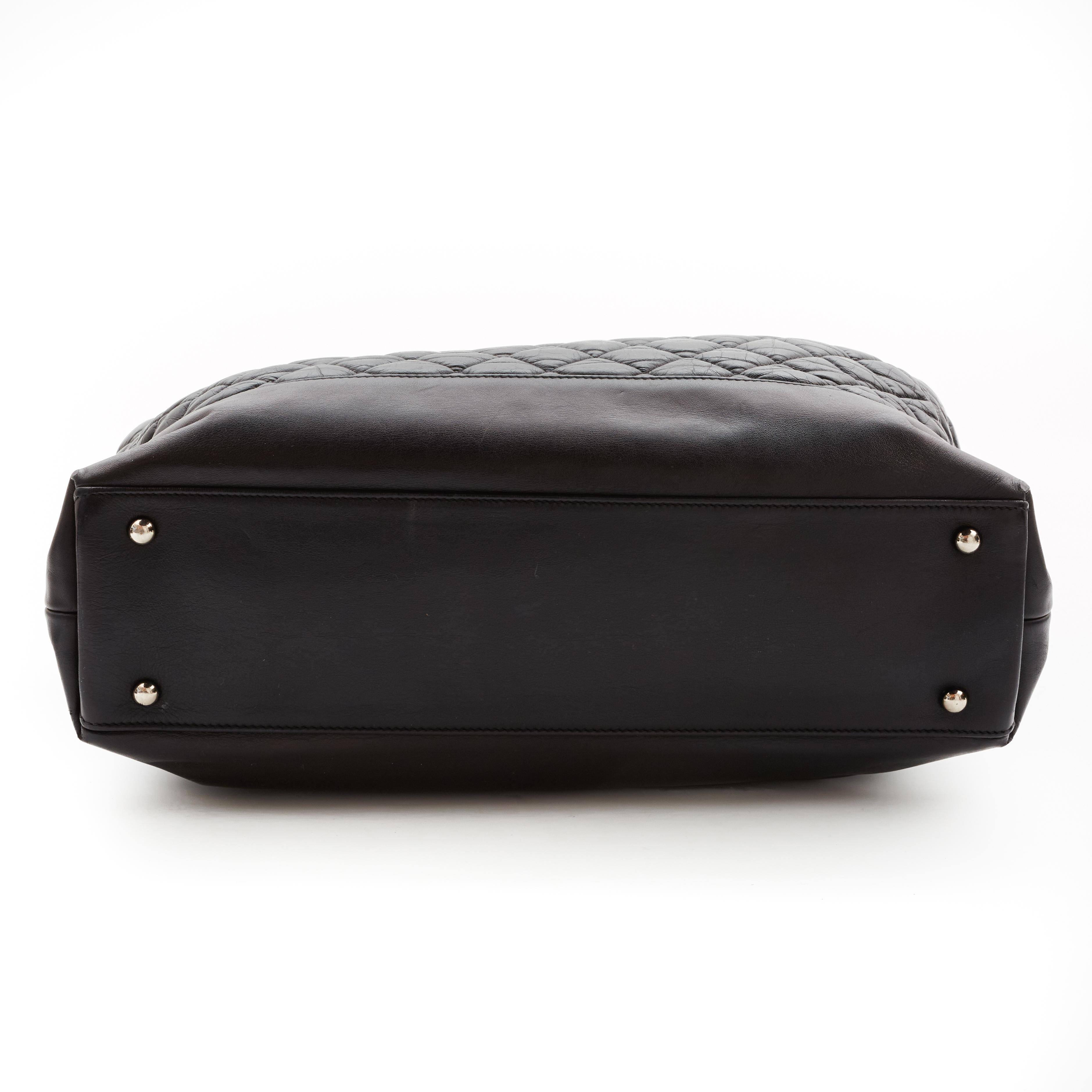 Chanel Black Lambskin Shopping Tote Bag (circa 2012) 3