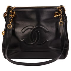 Chanel Black Lambskin Timeless Vintage Shoulder Bag