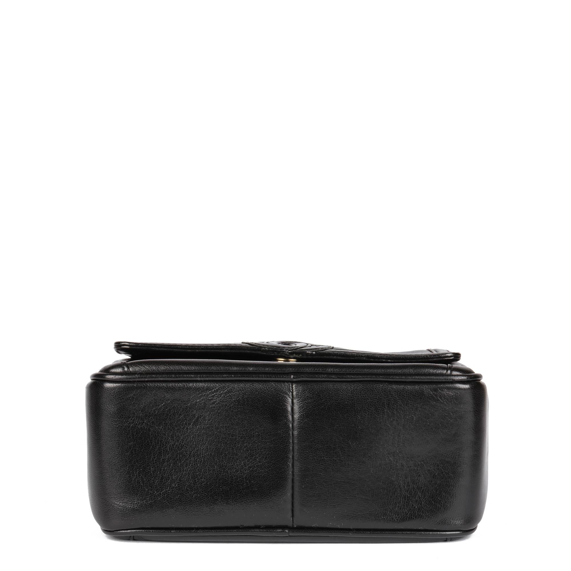 CHANEL Black Lambskin Vintage Mini Fringe Camera Bag 2