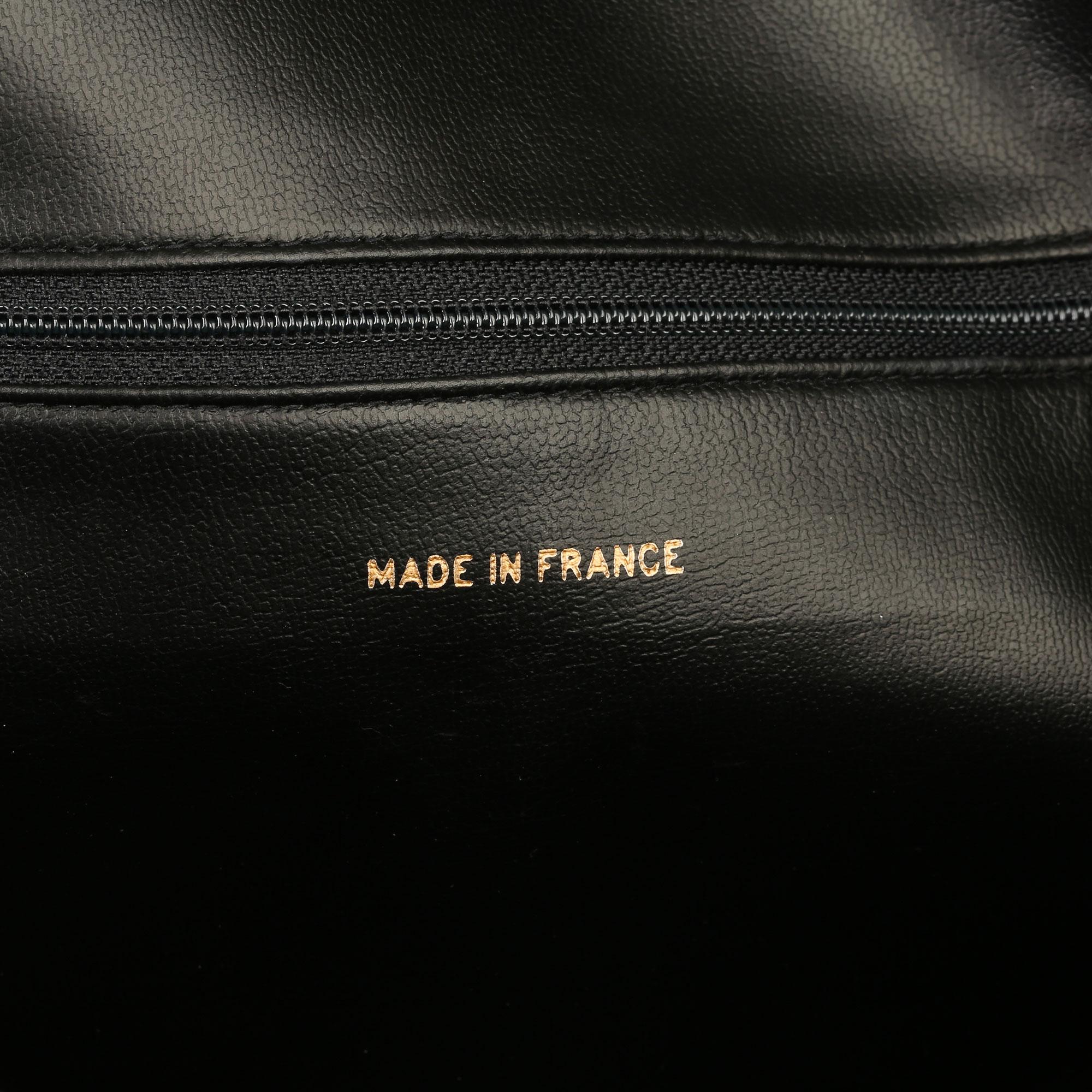 Chanel Black Lambskin Vintage Timeless Shoulder Bag 7