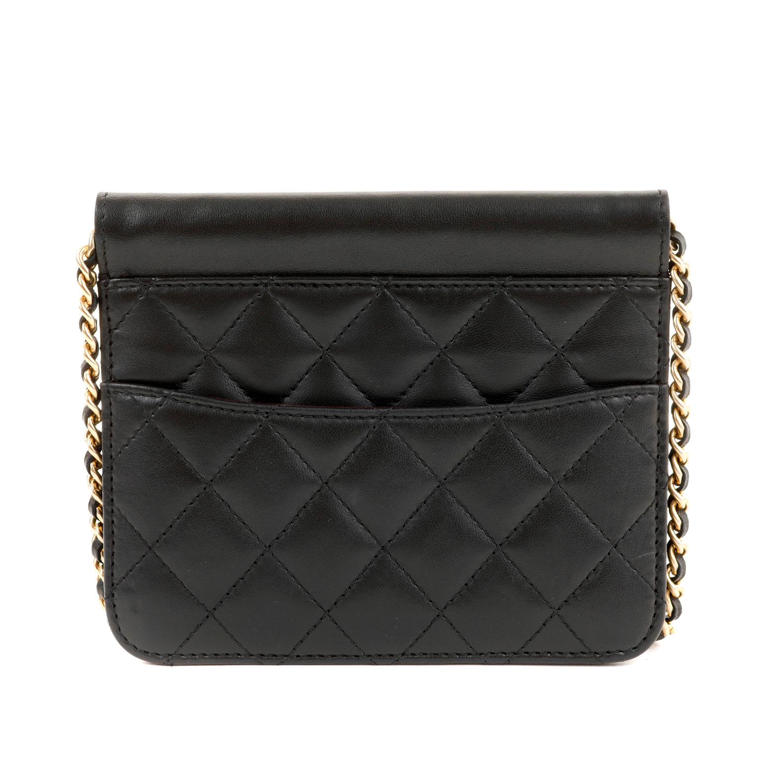 chanel woc black gold