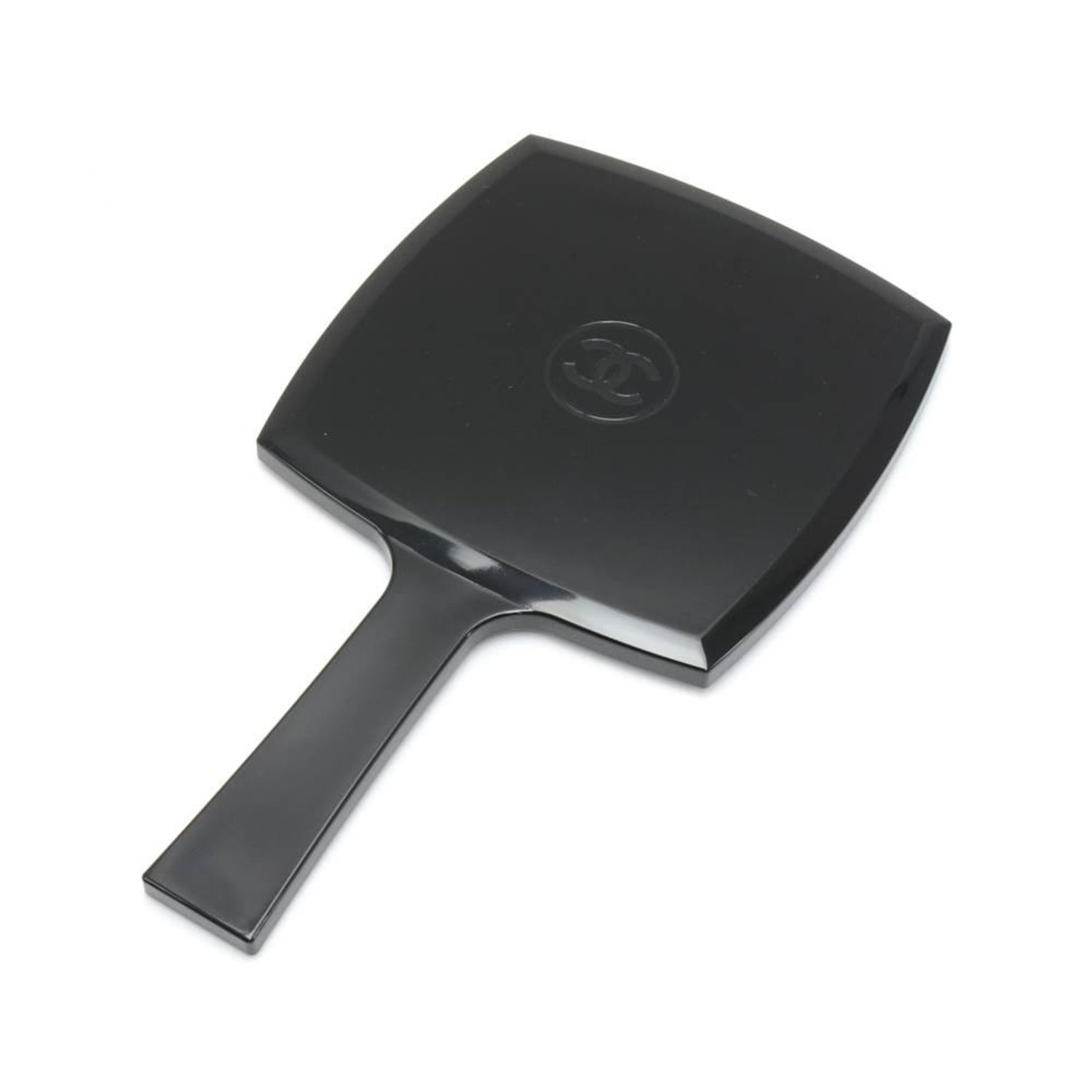 Chanel Black Large Hand Mirror For Sale at 1stDibs