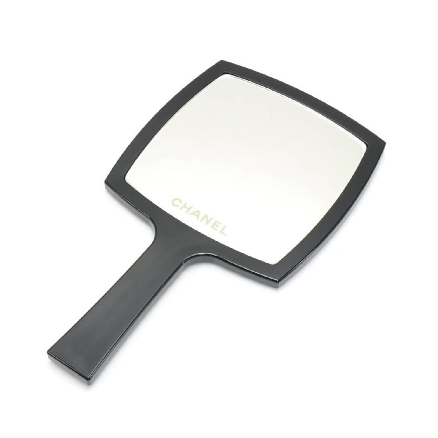 Chanel Black Large Hand Mirror For Sale at 1stDibs