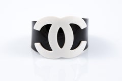 Chanel Black Large Resin Cuff Bracelet