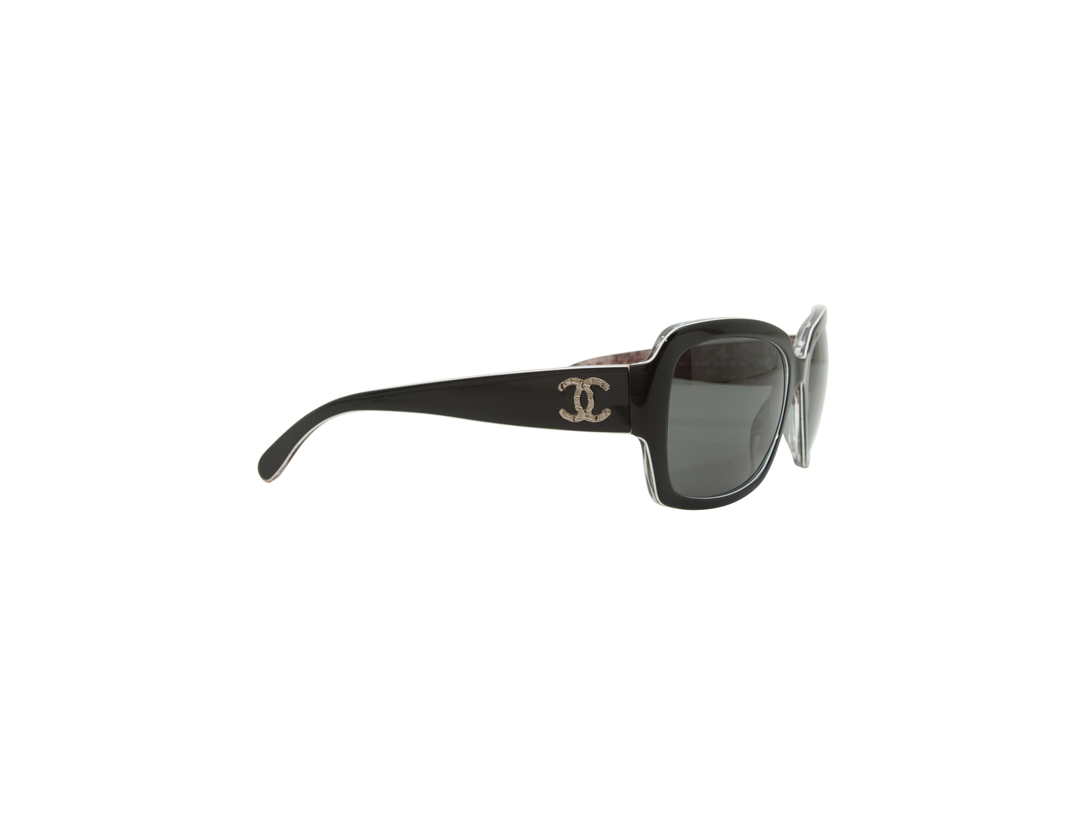 Chanel Black Large Sunglasses In Good Condition In New York, NY