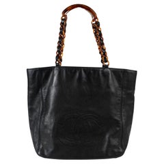 Sac fourre-tout CHANEL 1997-99 CC TORTOISE CHAIN
