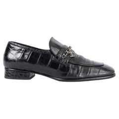 Chaussures CHANEL 19A NEW YORK FAUX CROC Loafers 39,5