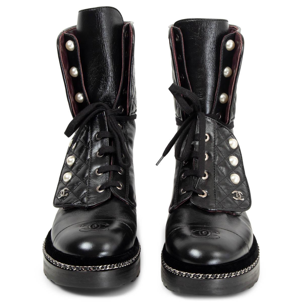 Chanel combat boots 2017 top