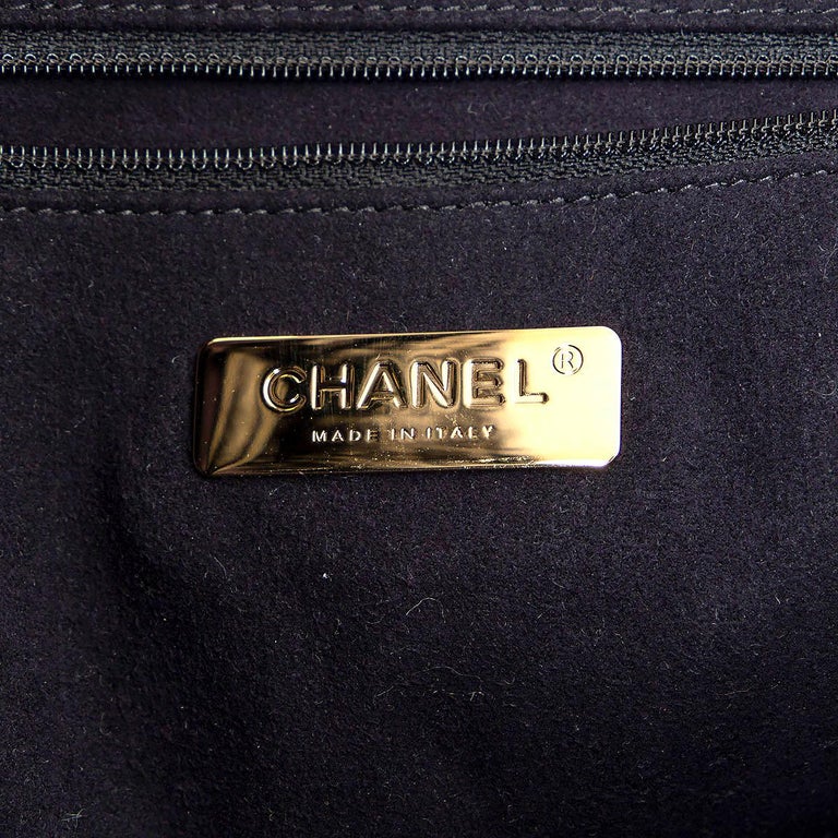 RARE! New with Tags CHANEL 07P Black Super Edgy SOHO Satchel with Chain  Detail