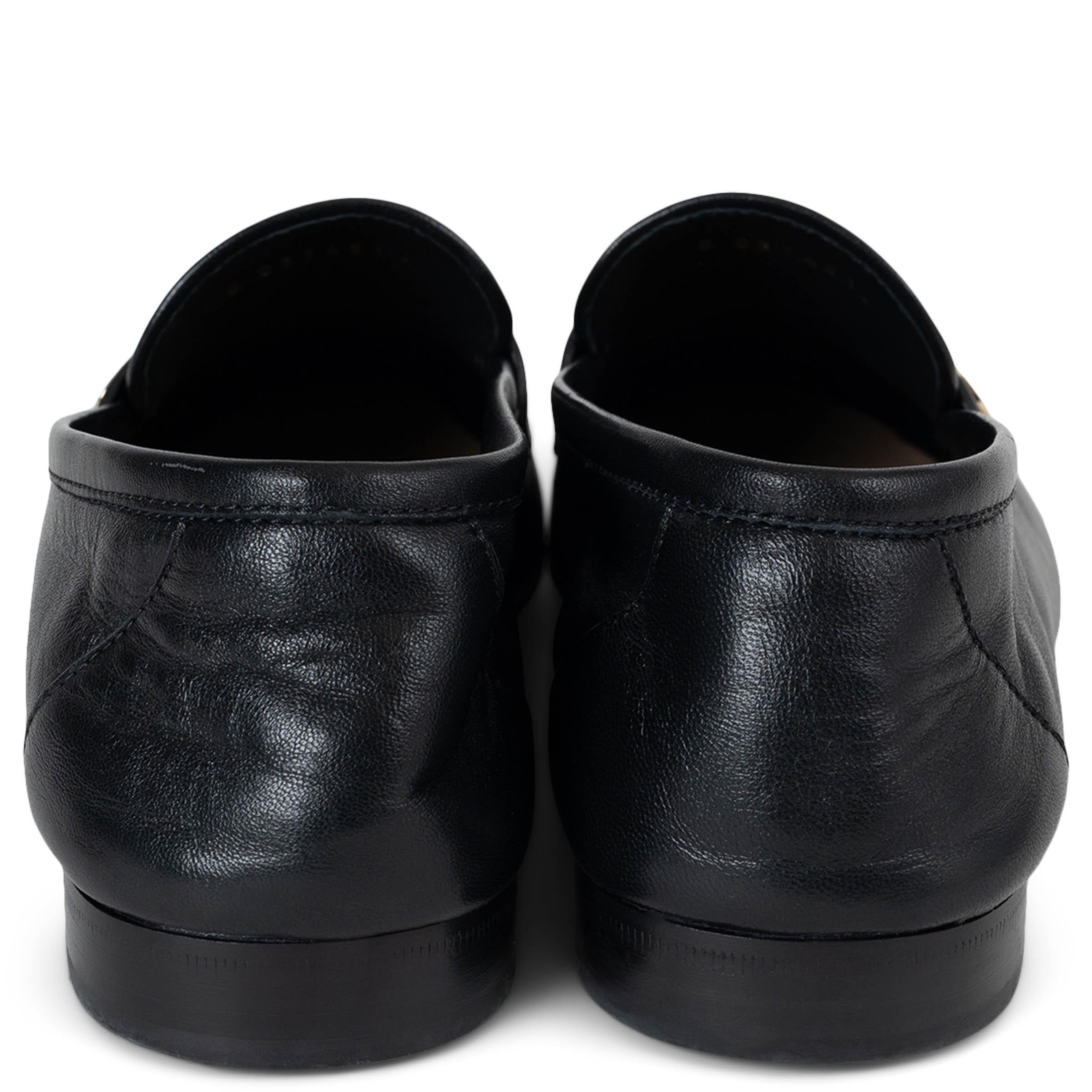 CHANEL schwarz Leder 21S PENNY Loafers Schuhe 38.5 Damen im Angebot