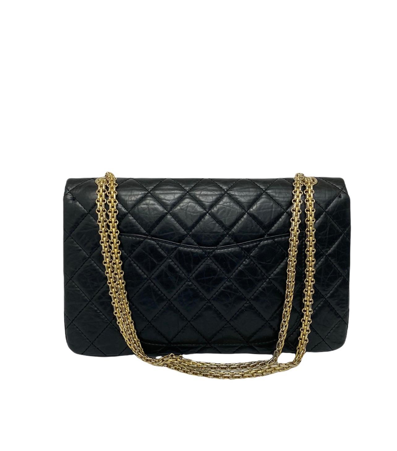 Chanel Black Leather 2.55 Limited Edition Bag In Excellent Condition In Torre Del Greco, IT