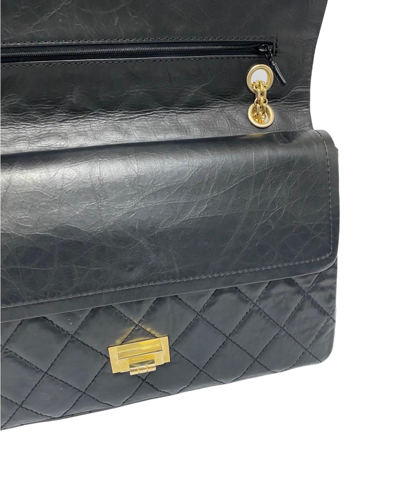 Chanel Black Leather 2.55 Limited Edition Bag 2