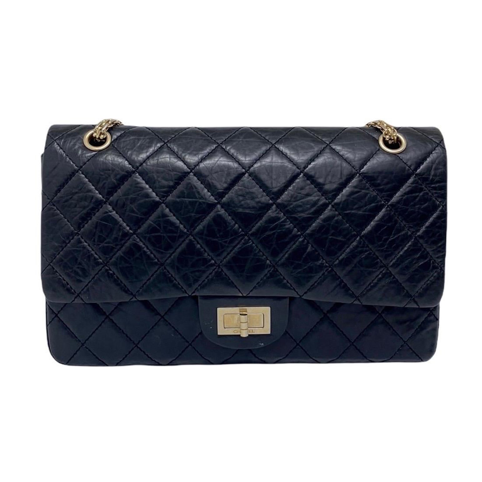 Chanel Schwarze Ledertasche in limitierter Auflage 2,55