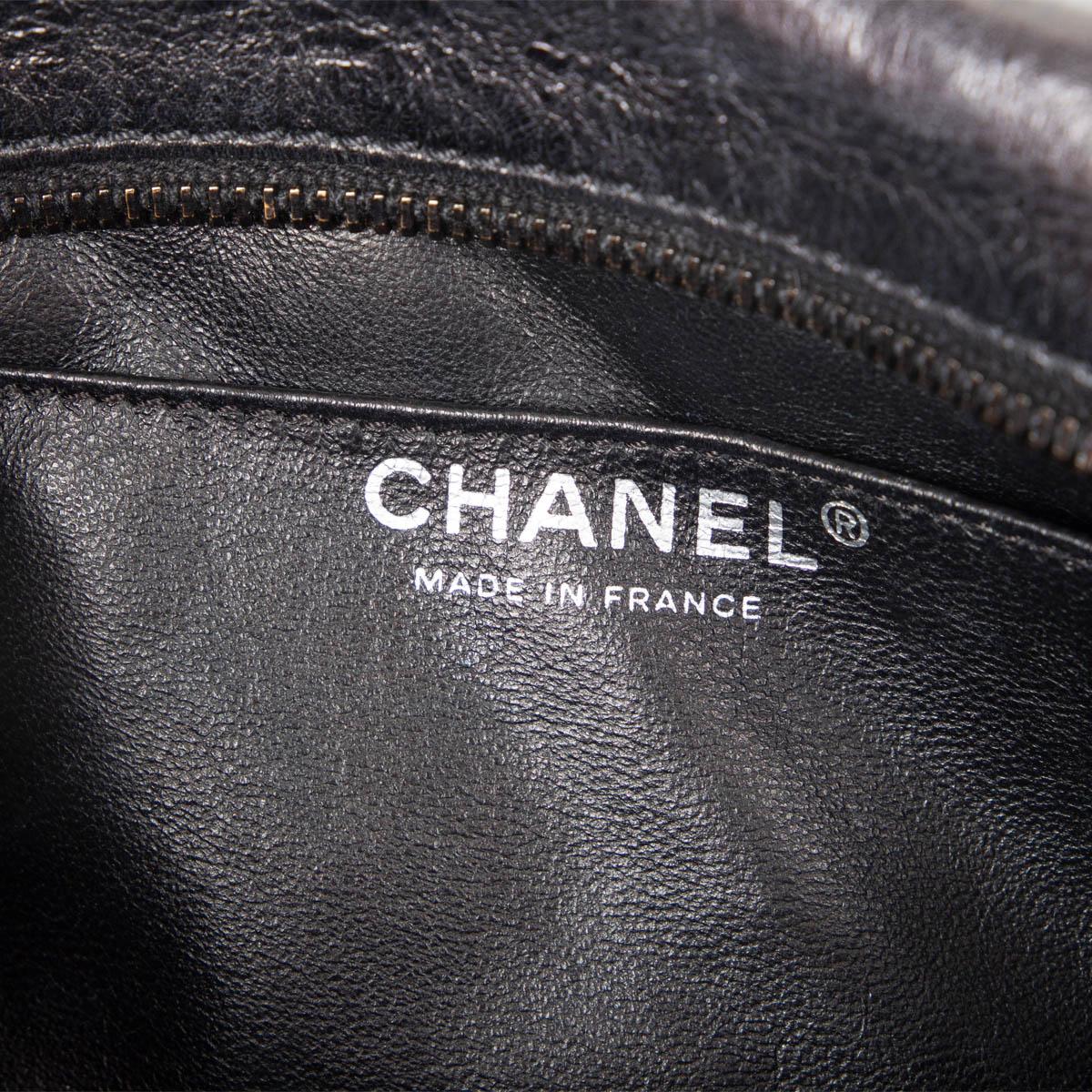 Black CHANEL black leather 2.55 REISSUE CAMERA MINI Shoulder Bag Aged Calfskin
