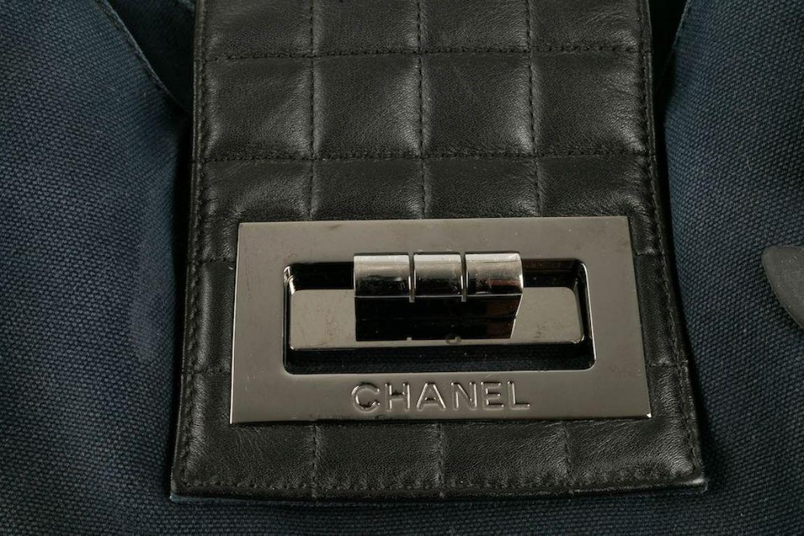 Chanel Black Leather and Canvas Bag, 2004/2005 5