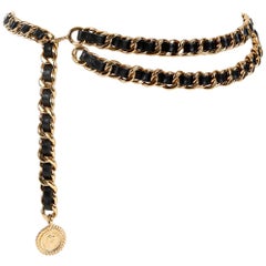 Chanel Medallion Belt - 38 For Sale on 1stDibs  medallion chain belt, gold medallion  belt, medalion belt