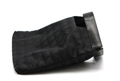 Chanel Black Leather and Fabric Handbag