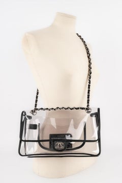 Chanel Black Leather and Transparent PVC Timeless Bag Spring, 2007