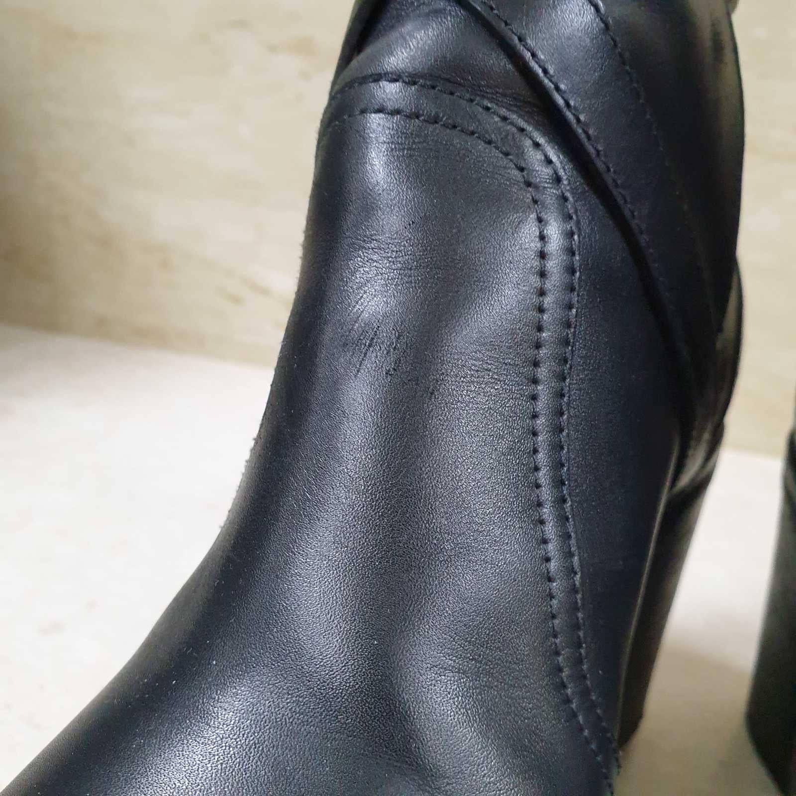 Chanel Black Leather Ankle Boots 5