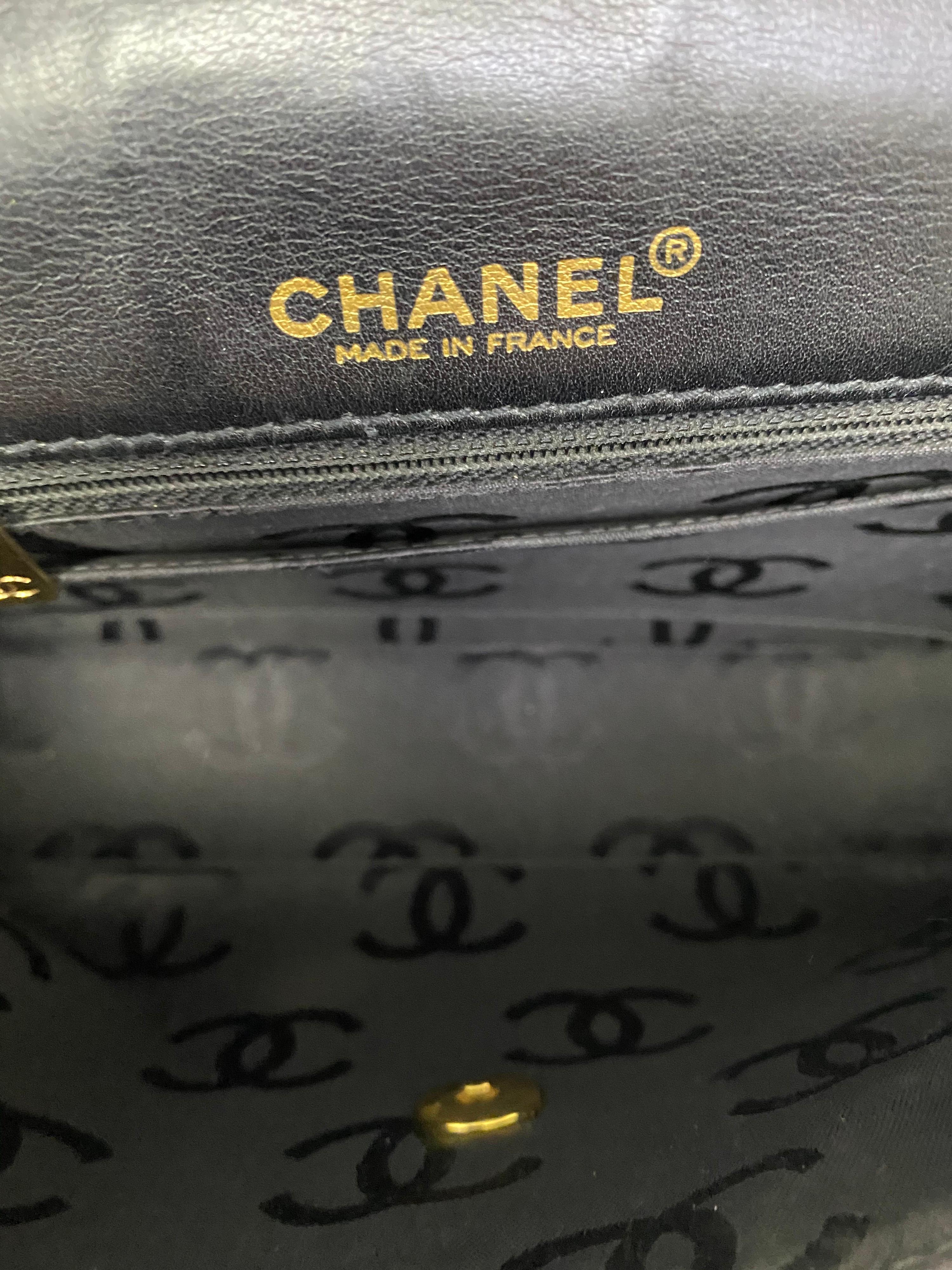 Chanel Black Leather Bag 7