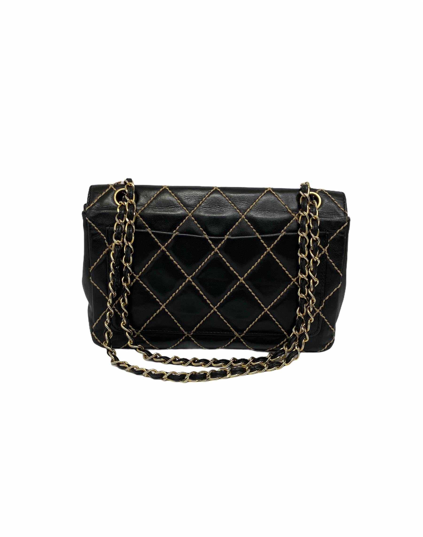 Chanel Black Leather Bag 1