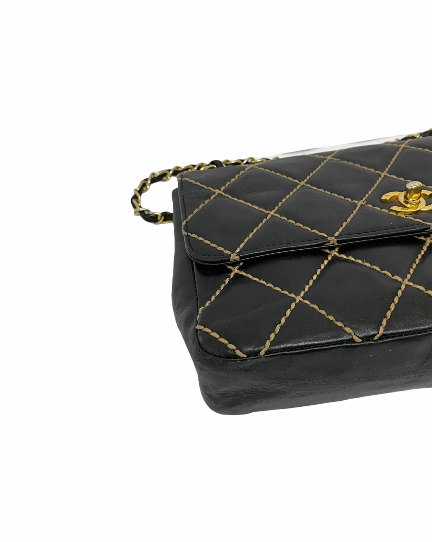 Chanel Black Leather Bag 4