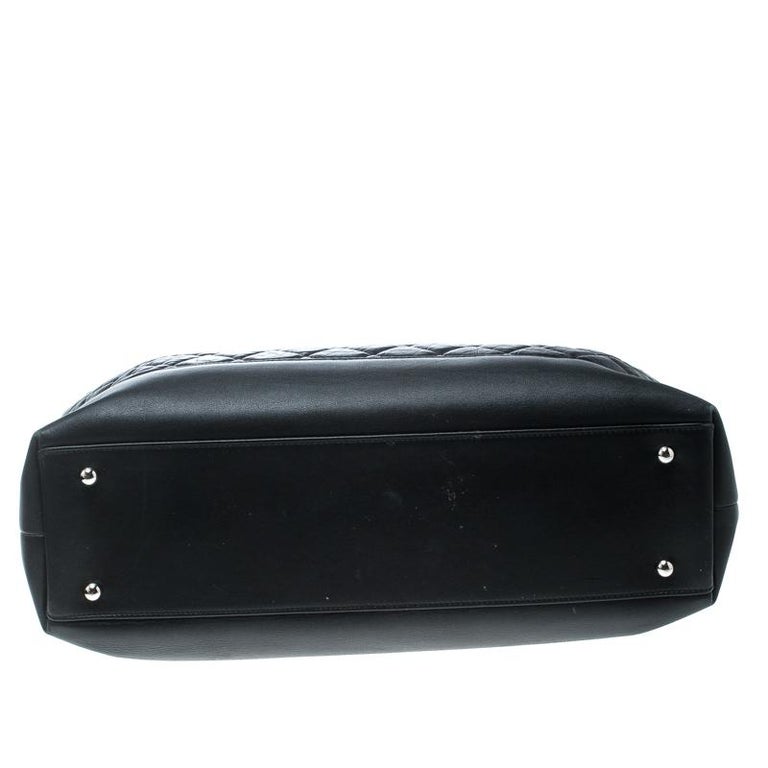 Chanel Black Leather Be CC Top Handle Shoulder Bag For Sale at 1stDibs