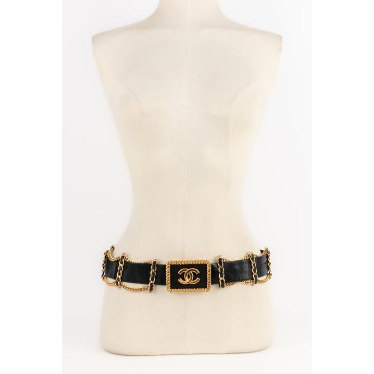Noir Ceinture Chanel, années 1980