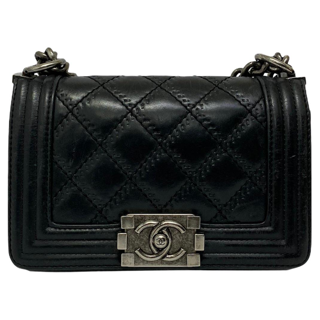 Chanel Black Leather  Boy Bag 