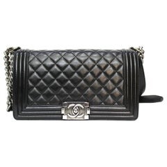 Chanel Black Leather Boy Bag