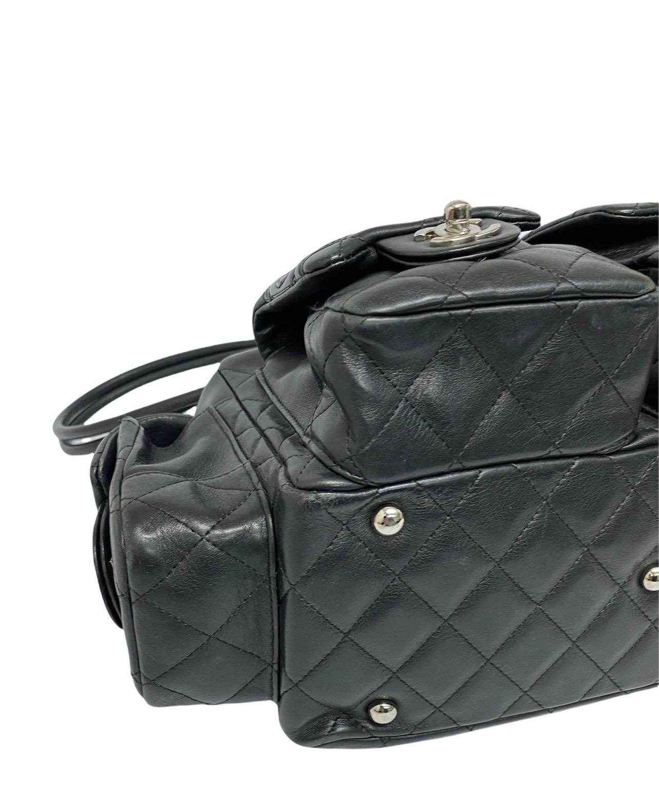 Women's Chanel Black Leather Cambon Bag