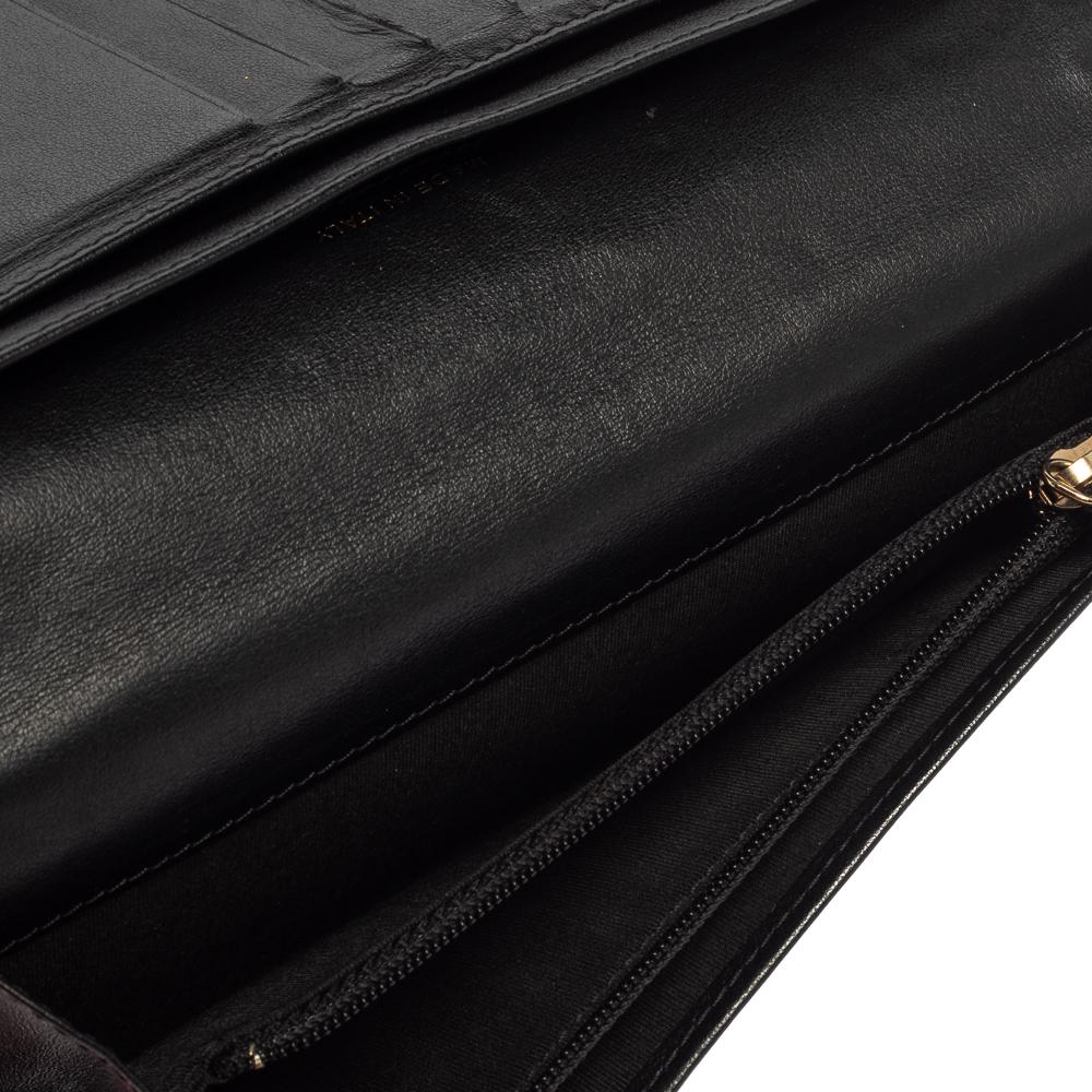 Chanel Black Leather Camellia 5 CC Bifold Wallet 1