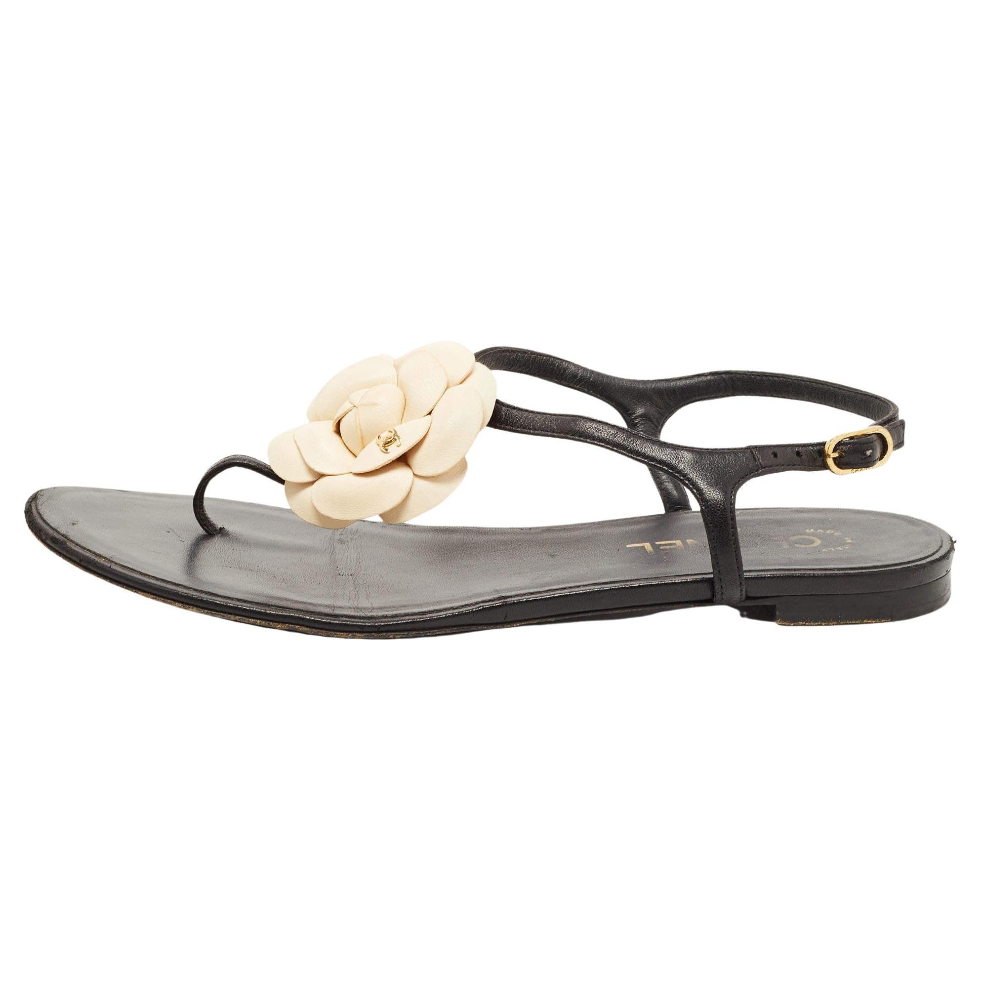 Chanel Flat Sandal - 24 For Sale on 1stDibs  chanel sandals flat, chanel  flats sandals, chanel flat sandals