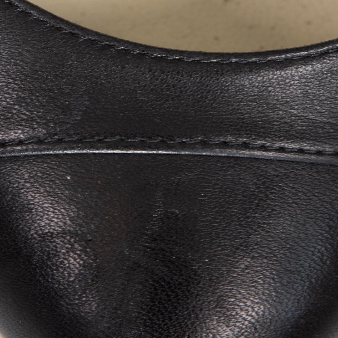 Chanel - Escarpins à plateforme en cuir noir CC Cap Toe - Taille IT 37,5 Pour femmes en vente