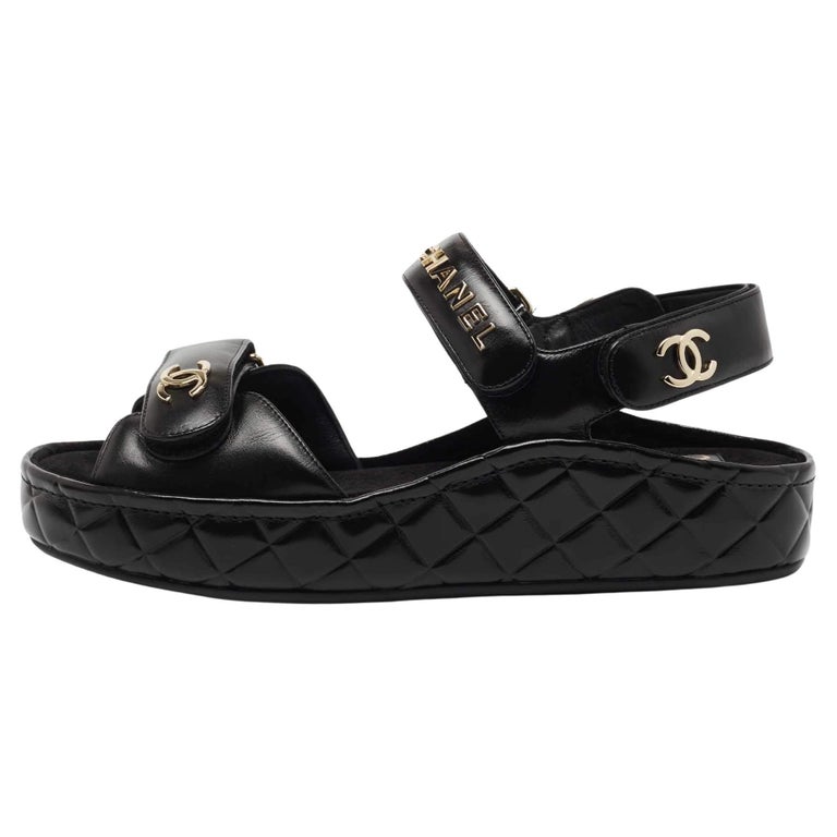 quilted chanel sandals
