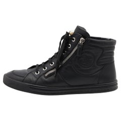 Chanel High Top Sneakers - 21 For Sale on 1stDibs