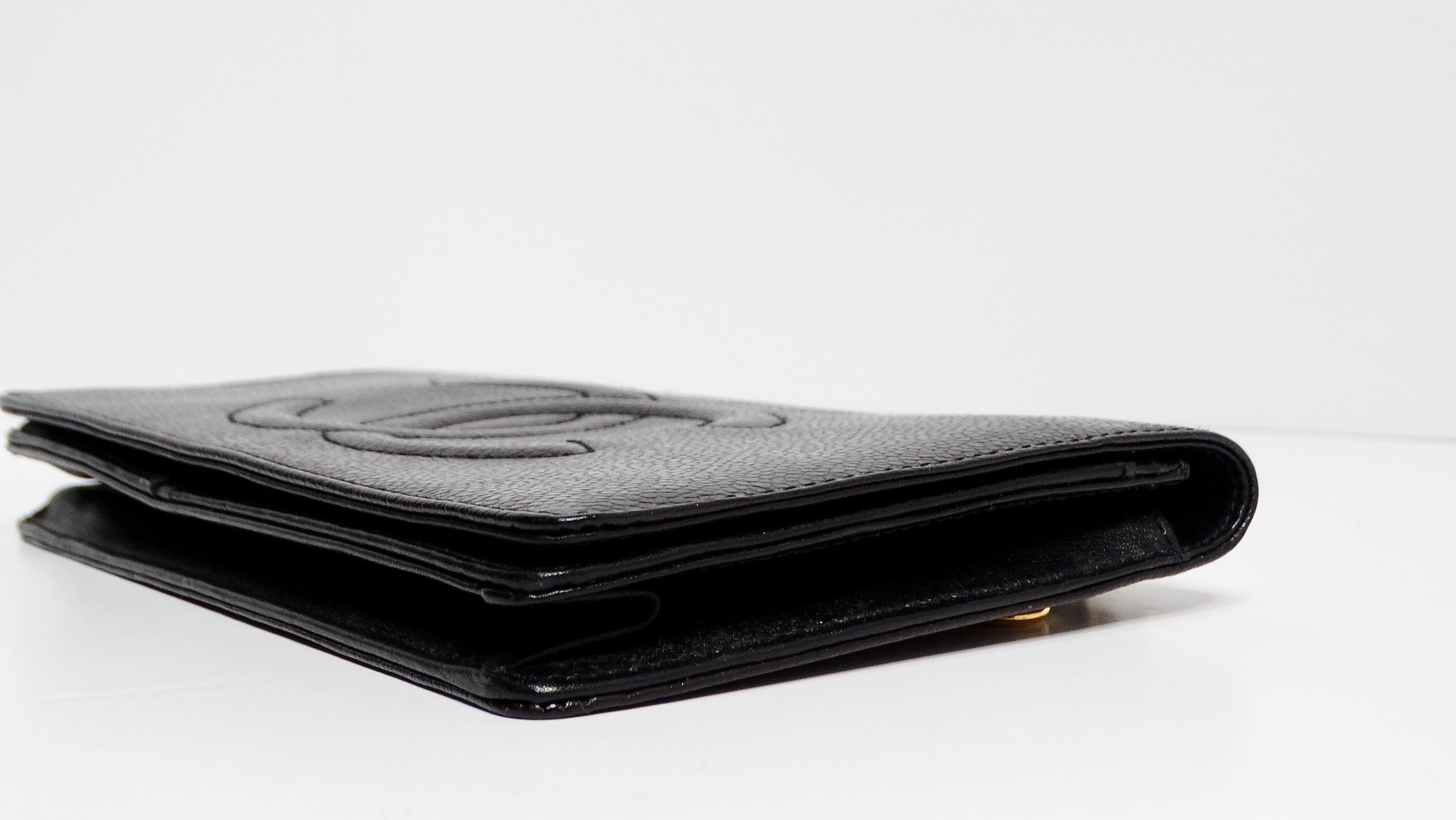Chanel Black Leather CC Embossed Crossbody WOC 1