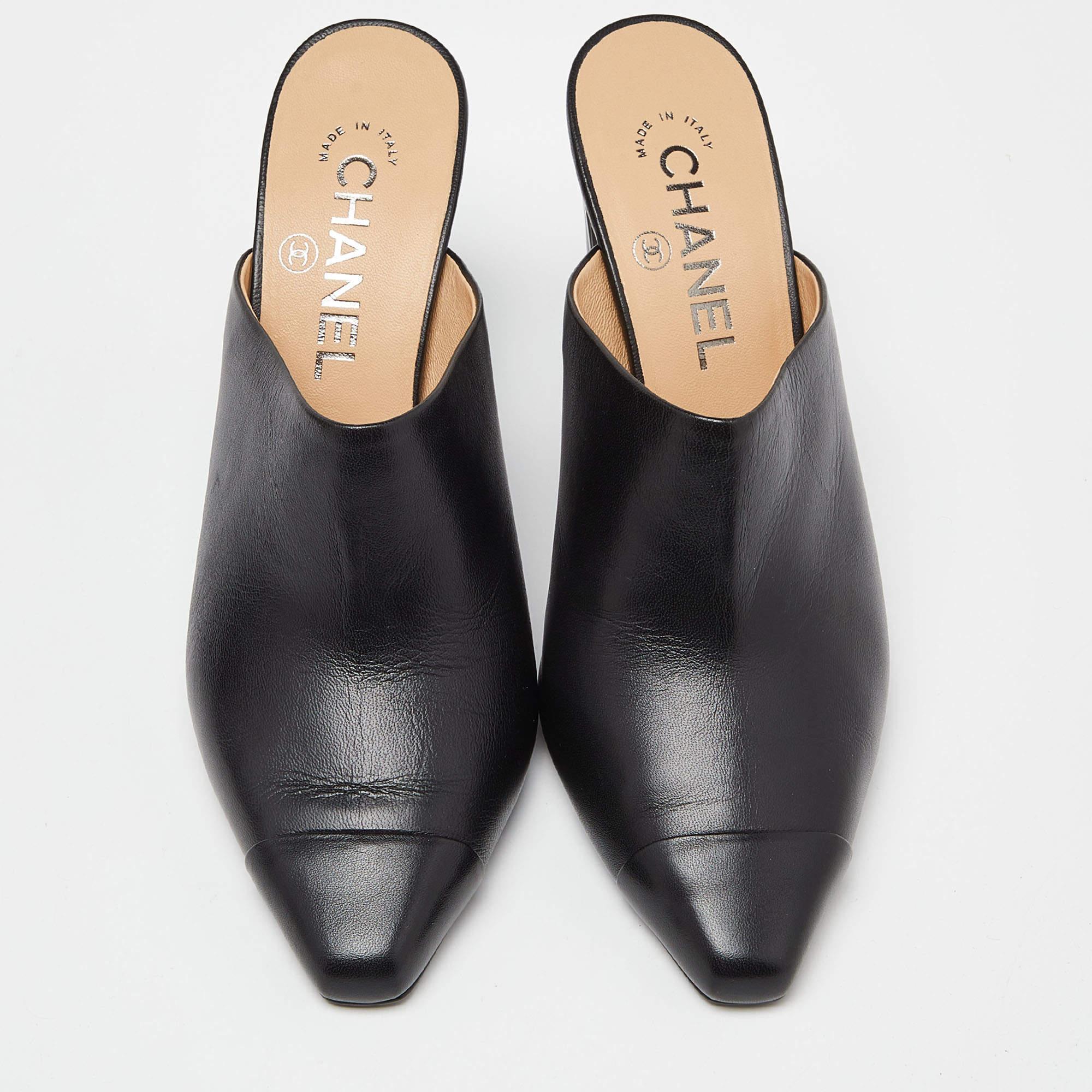 A perfect blend of luxury, style, and comfort, these designer mules are made using quality materials and frame your feet in the most elegant way. They can be paired with a host of outfits from your wardrobe.

Includes: Original Dustbag, Original