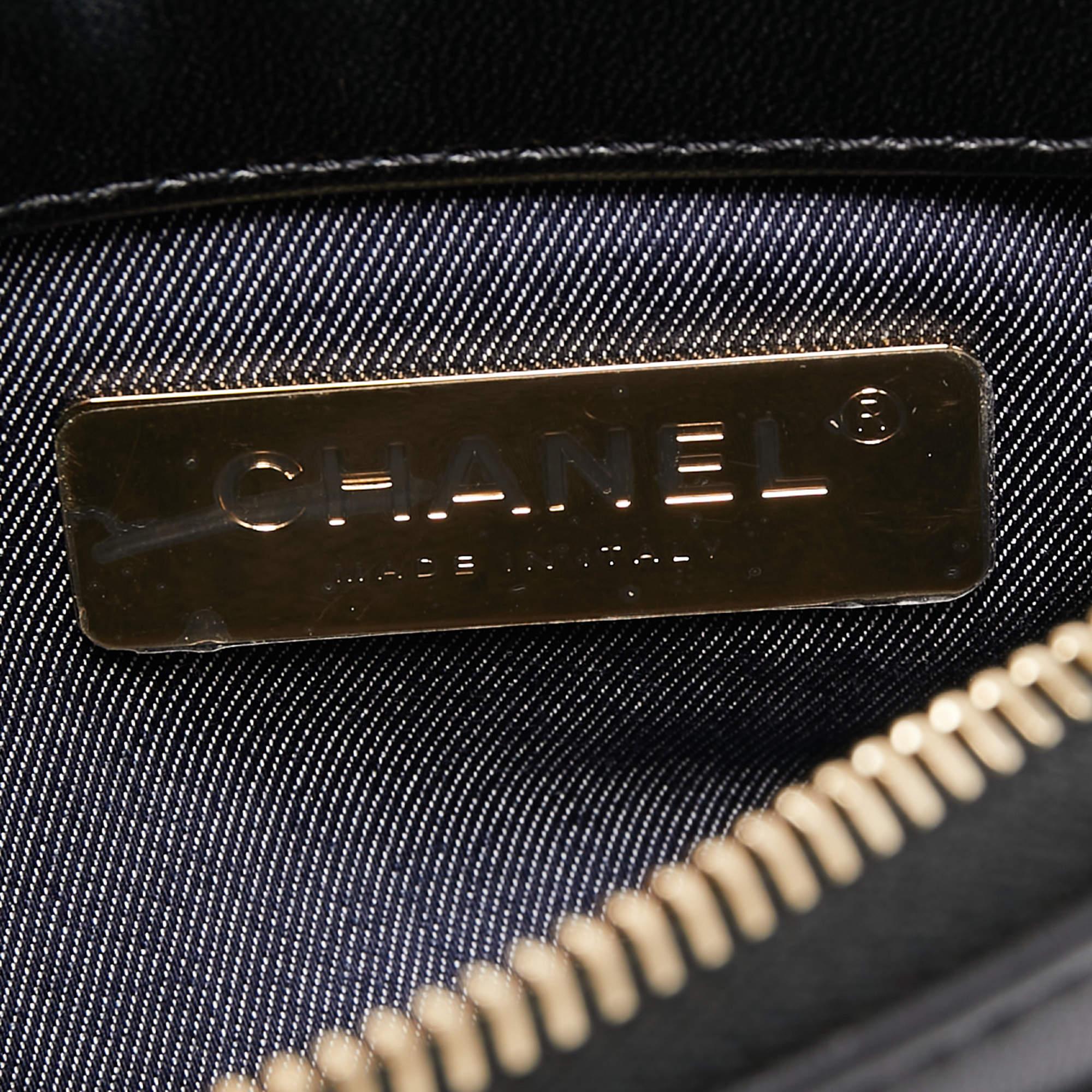 Chanel Black Leather CC Mania Waist Bag 7