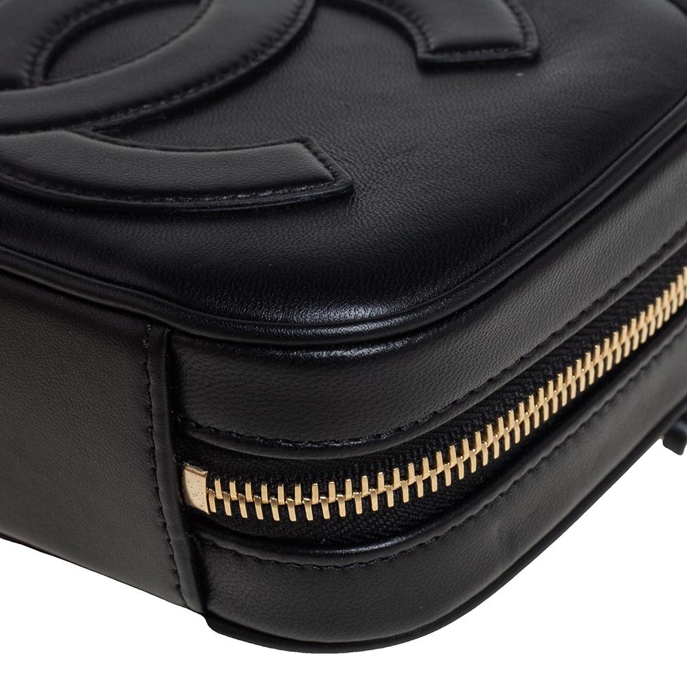 Chanel Black Leather CC Mania Waist Bag 4