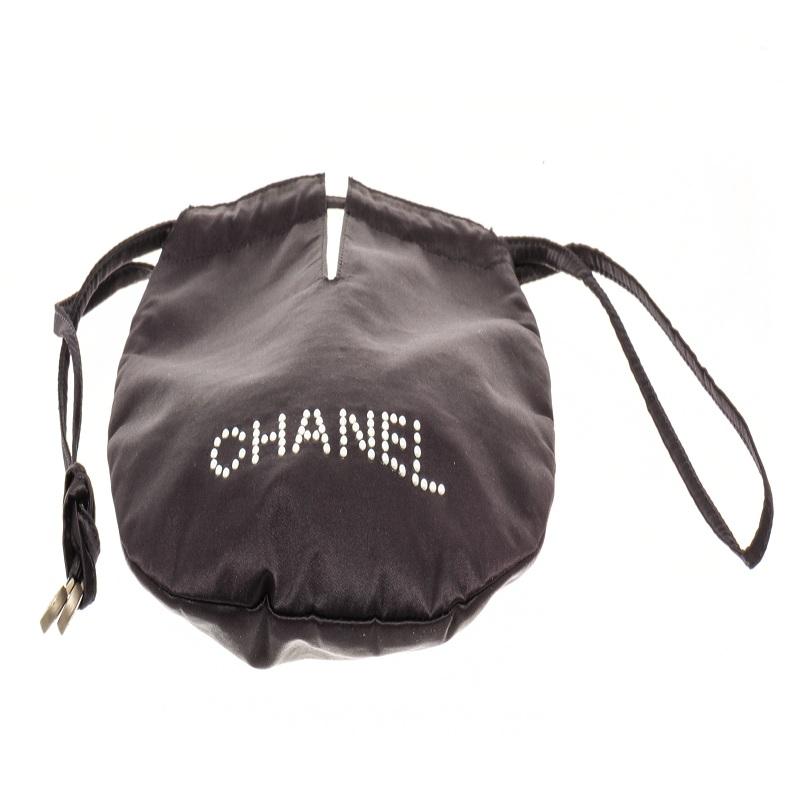 chanel black leather cc pochette shoulder bag

77905MSC
