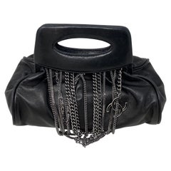Chanel Black Leather Chains Bag